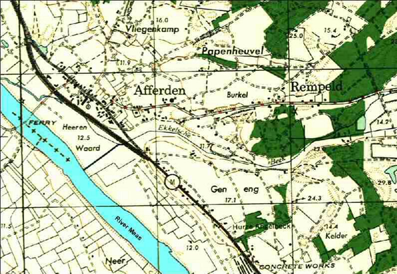 Afferden area map