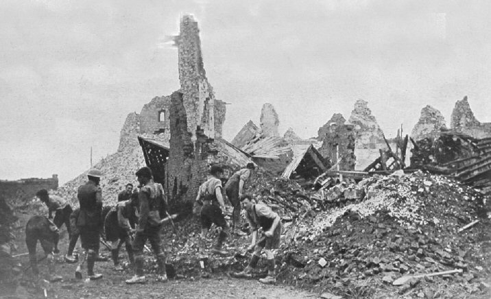 Contalmaison damage 1916