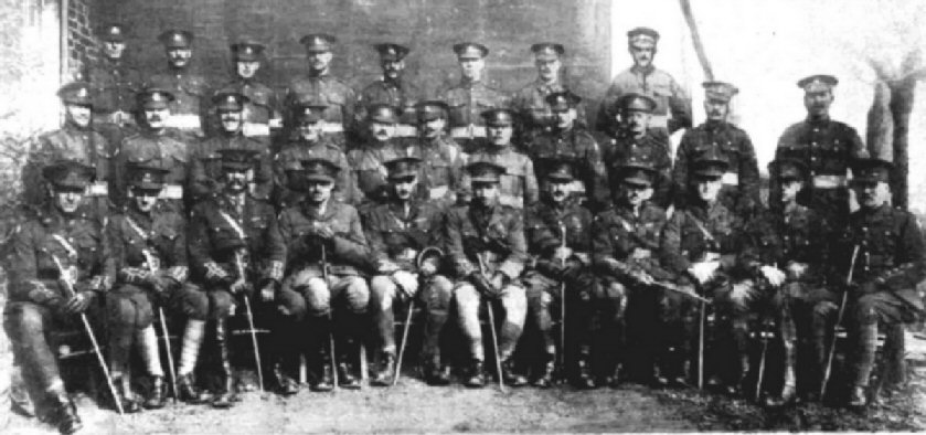 1st Worcestershire Officers & Sergeants March 1918
