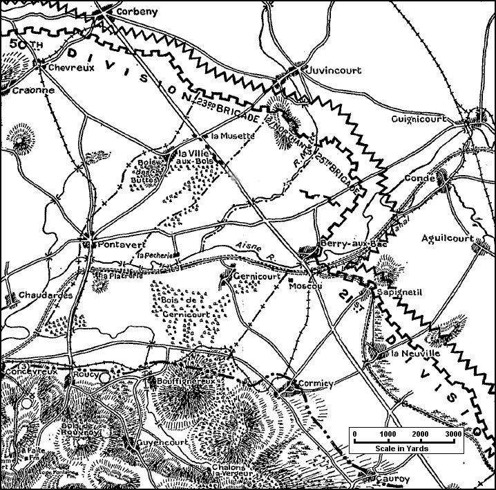 Berry-aux_Bac area map 1918