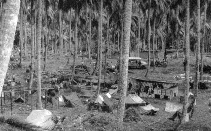 1st Worcester Regt. 'A' Company Camp under construction