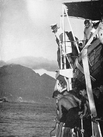 Chief Engineer of H.M.S. "Decoy" lowering boats