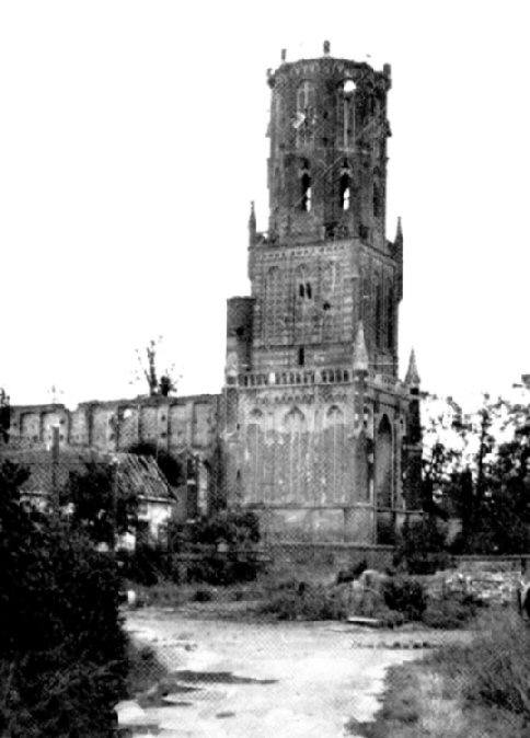 Elst Church tower 1944