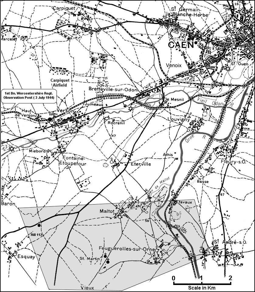 43rd Infantry Division objective July 1944