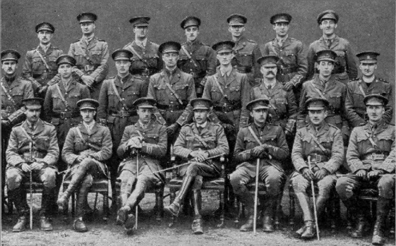 2/7th Battalion Worcestershire Regiment Officers - Candahar Barracks, Tidworth (1915)