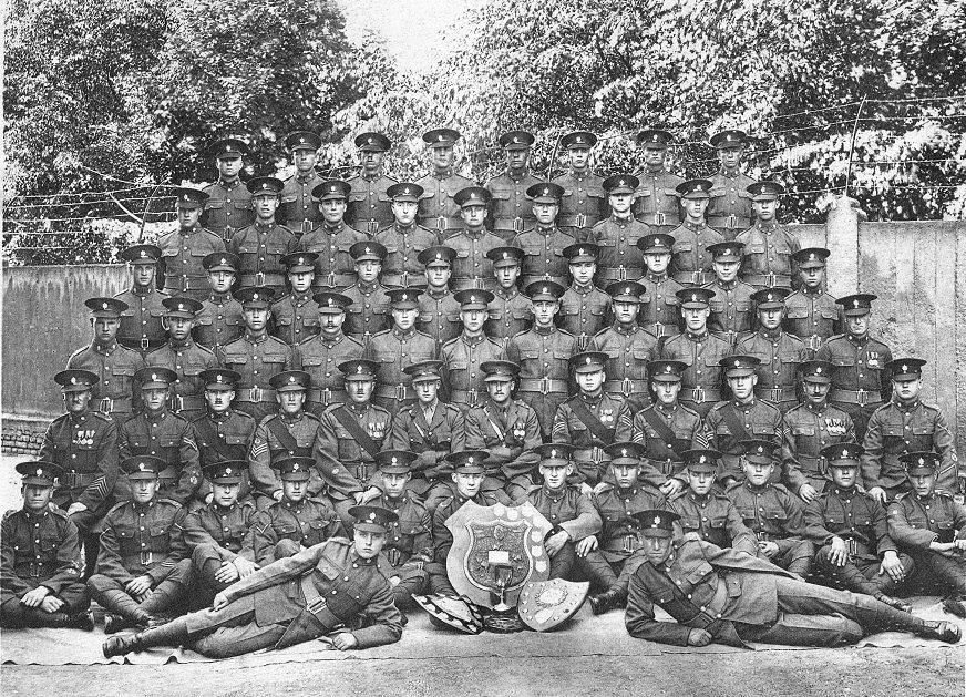 2nd Battalion Worcestershire Regiment - 'B' Company men at Victoria Barracks, Bingen, Germany