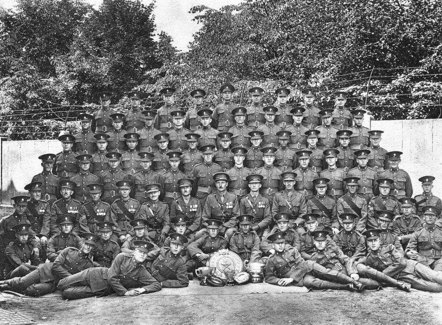 2nd Battalion Worcestershire Regiment - 'C' Company men at Victoria Barracks, Bingen, Germany