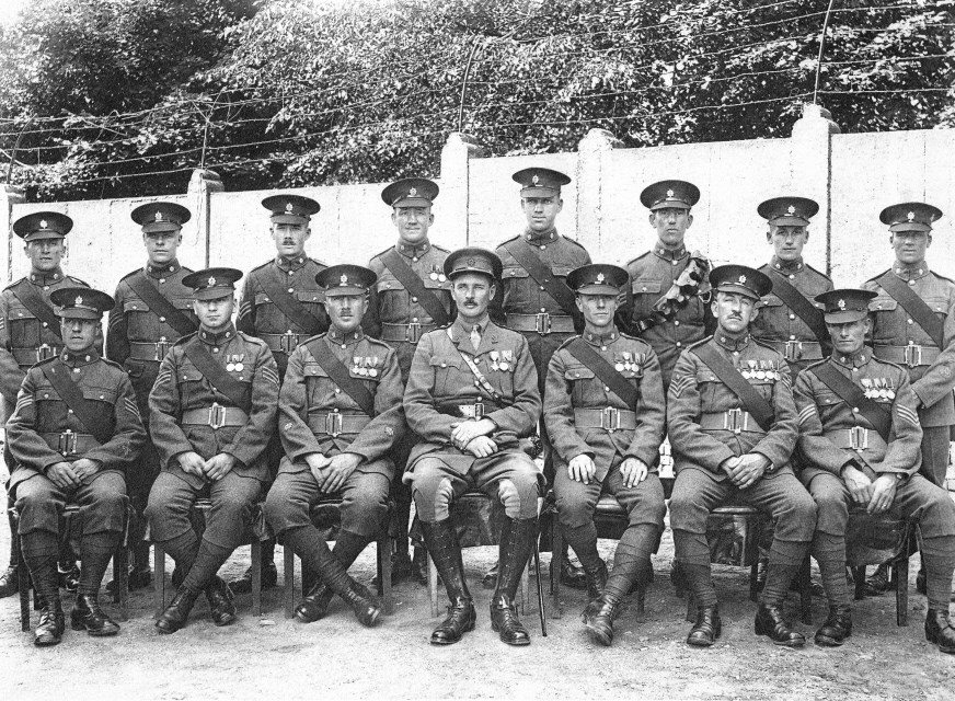 2nd Battalion Worcestershire Regiment - Sergeants at Khandahar Barracks, Schierstein, Germany (1928)