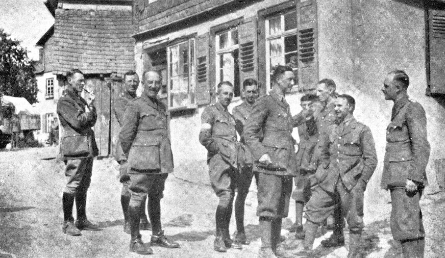 2nd Battalion Worcestershire Regiment Officers at their billets at Barstadt (1928)