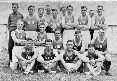 8th Battalion Worcestershire Regiment Athletic Team 1937