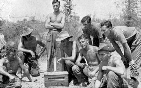 7th Battalion men assembled on Mount Popa