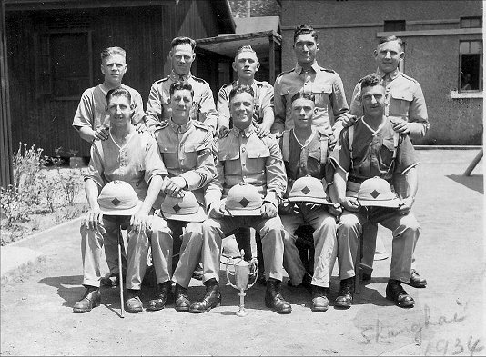 2nd Battalion Worcestershire Regiment  Darts Team Shanghai 1934