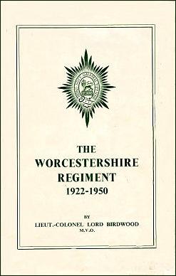 History Worcestershire Regiment 1922-50