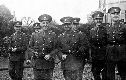 10th Battalion Worcestershire Officers- Belfast (Oct. 1940)