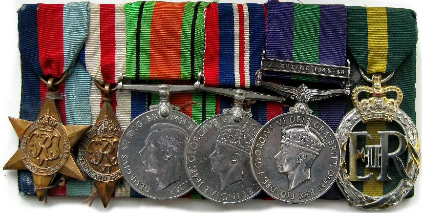 Lieut.-Colonel J. W. Bannister, T.D. medals