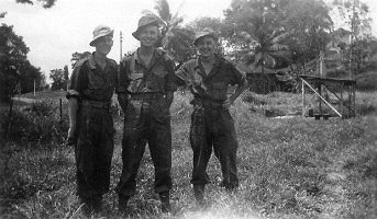 Byran Evans, Les and Stan - Malaya 1951