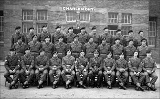 Platoon in training at Norton Barracks (1955)
