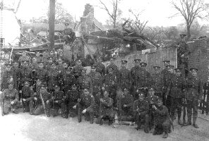 Pte. George C. Jones & 3 Battalion men (1916)