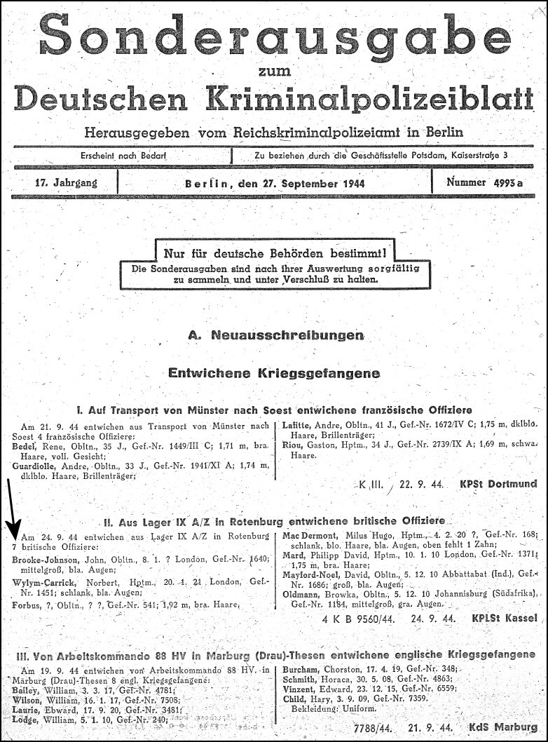 Rotenburg POW escape 1944