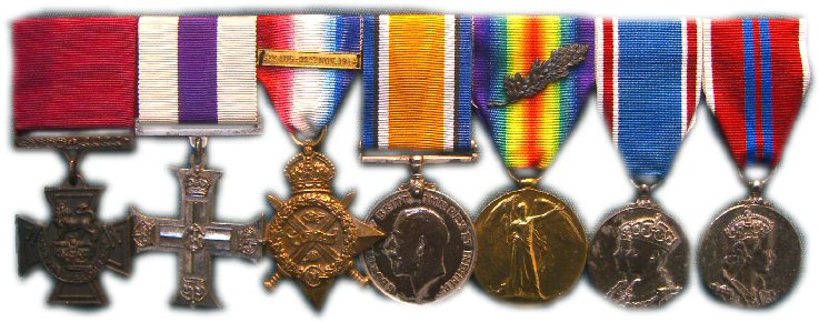 Capt. E. P. Bennett V.C. medals