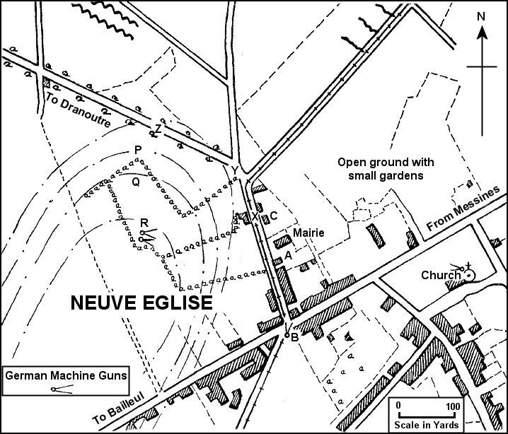 Neuve Eglise 14 April 1918 map
