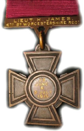 Lt. H. James VC medal