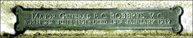 Major-Gen. Roberts V.C. grave inscription