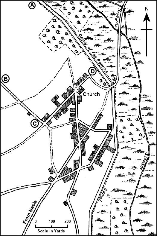 Pargny map 23rd March 1918