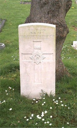 Private Alfred Arthur Fry (5141) war grave