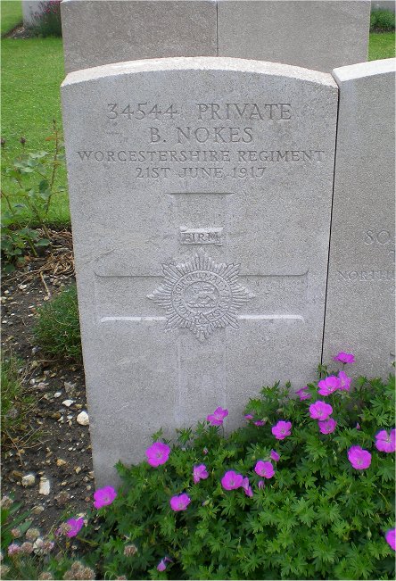 Private Bert Edward NOKES (34544) war grave