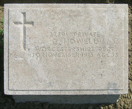 Private Charles HOWELL (22391) war grave