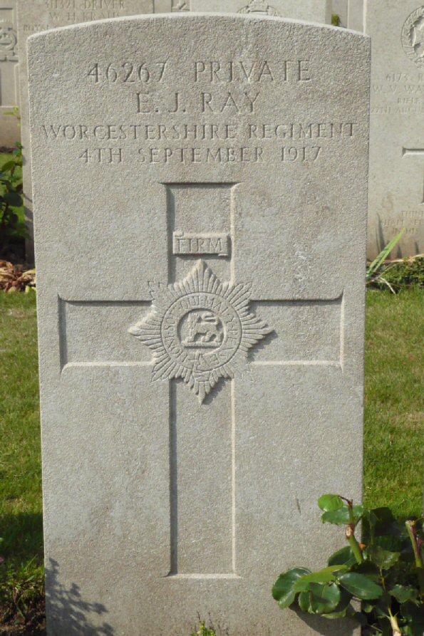 Private Edward John Ray (46267) grave