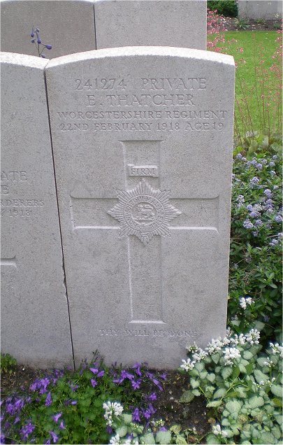 Private Ernest THATCHER (241274) war grave