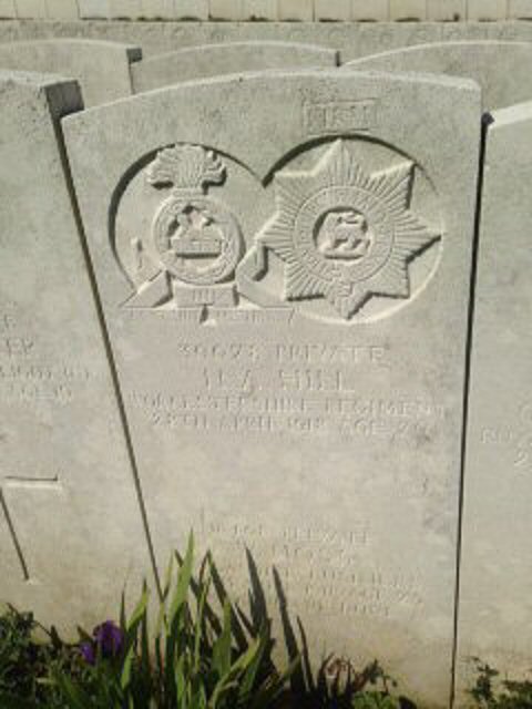 Private Hubert Alfred Hill (30078) war grave