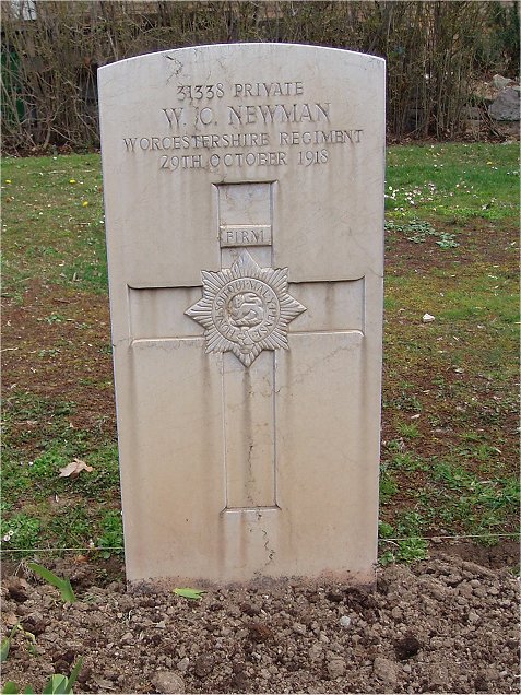 Private William Charles Newman (31338) war grave