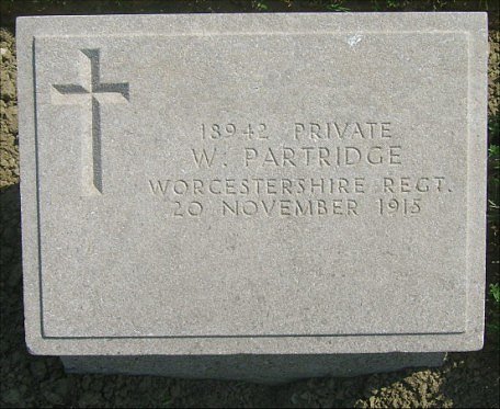 Private Walter PARTRIDGE (18942) war grave