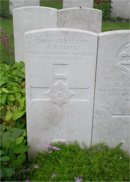Sergeant Albert Frank HAM (12464) war grave