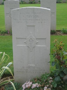 Private Arthur Taylor (14669105) grave