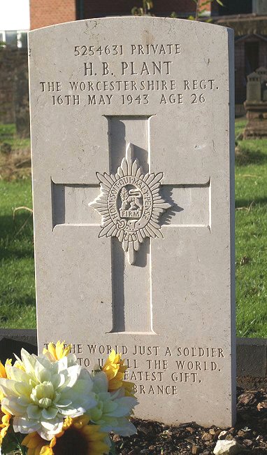 Private Horace Bertram Plant (5254631) war grave