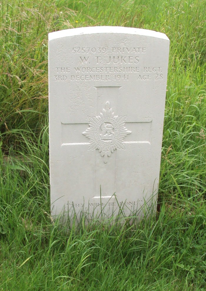 Private Walter Thomas JUKES (5257039) war grave